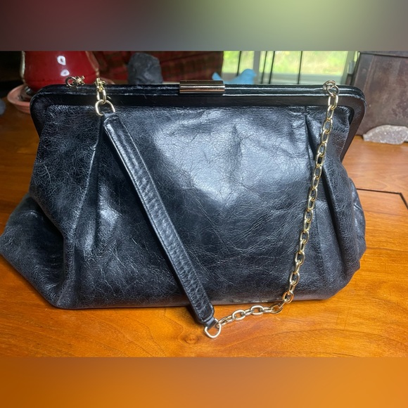 Hobo International Clutch with Gold Chain Strap - Picture 4 of 6